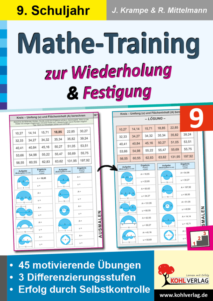 Mathe-Training zur Wiederholung und Festigung / Klasse 9 main product photo