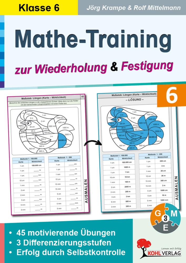 Mathe-Training zur Wiederholung und Festigung / Klasse 6 main product photo