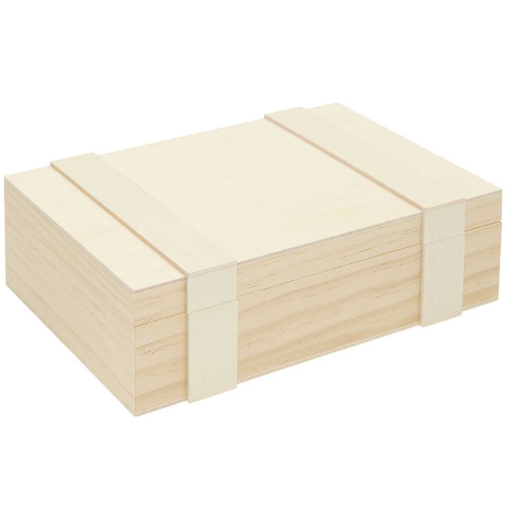 Aufbewahrungsbox aus Holz mit 6 Fächern, FSC 100% main product photo