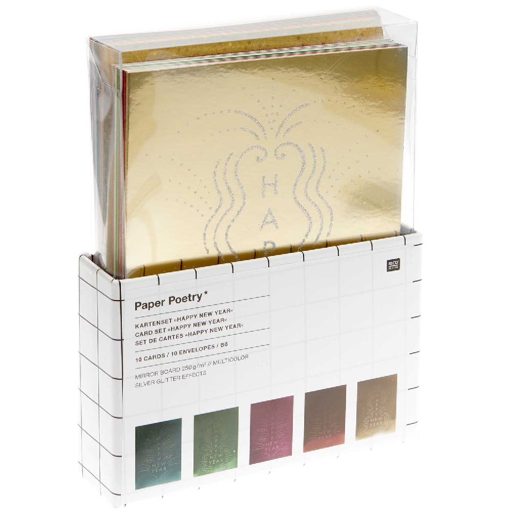Kartenset Happy New Year, multicolor FSC MIX main product photo