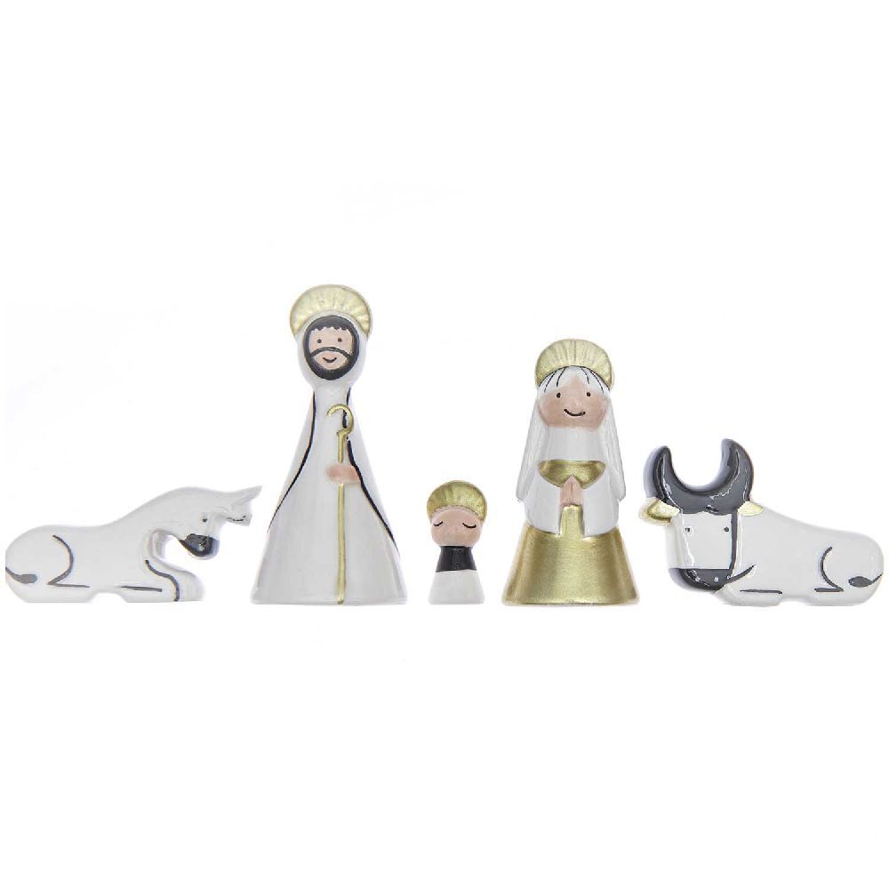 Porzellan Krippen-Figuren Set 5 teilig main product photo