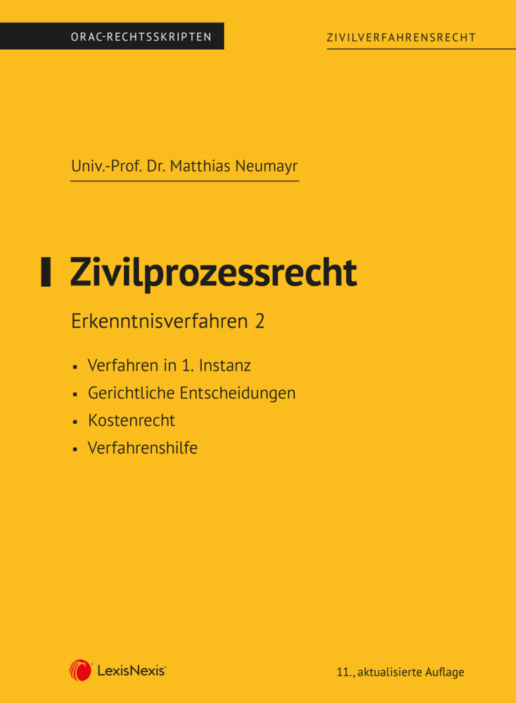 Zivilprozessrecht Erkenntnisverfahren 2 (Skriptum) main product photo