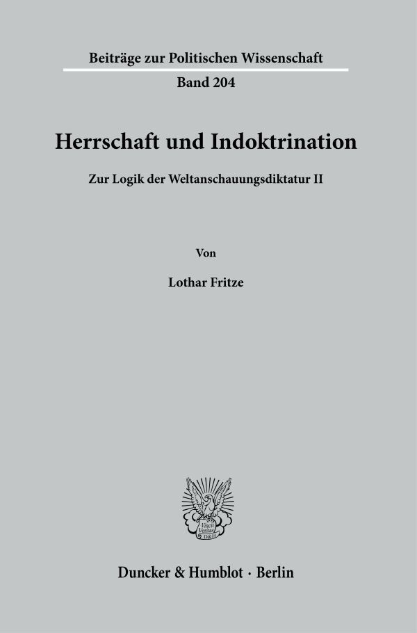Herrschaft und Indoktrination. main product photo