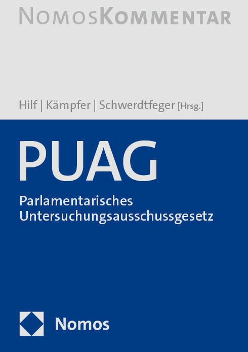 PUAG - Parlamentarisches Untersuchungsausschussgesetz main product photo