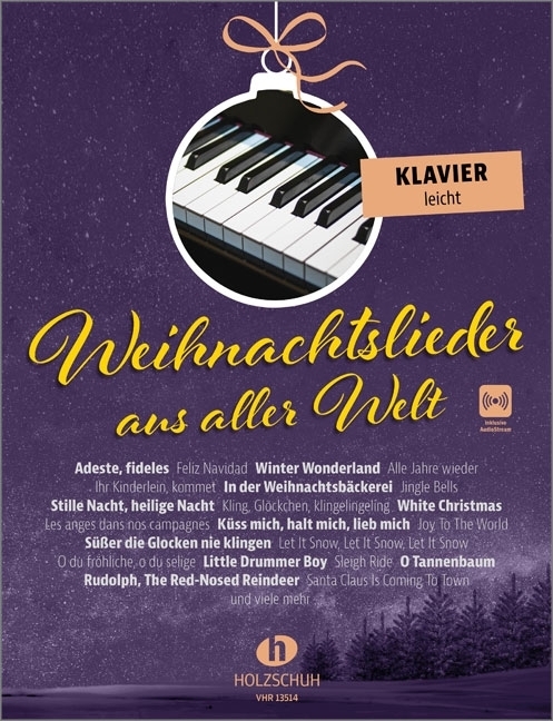 Weihnachtslieder aus aller Welt - Klavier leicht main product photo