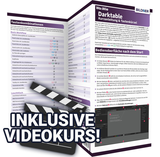 Darktable - Kurzanleitung & Tastenkürzel main product photo