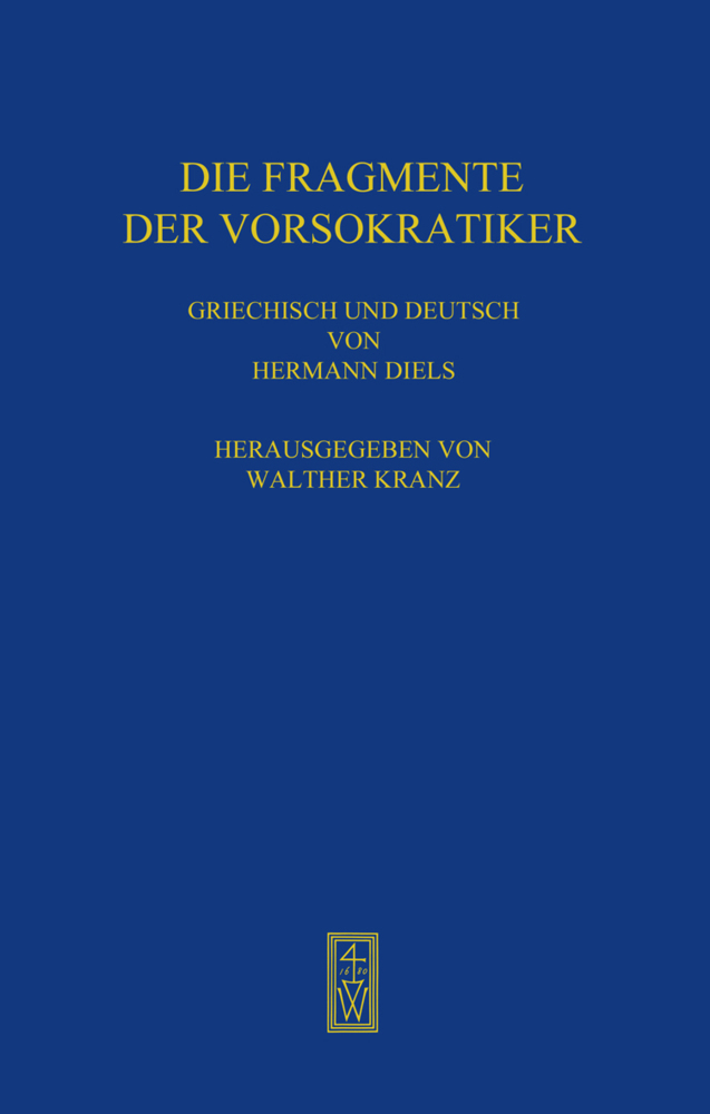 Die Fragmente der Vorsokratiker main product photo