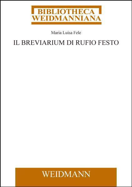Il Breviarium di Rufio Festo main product photo