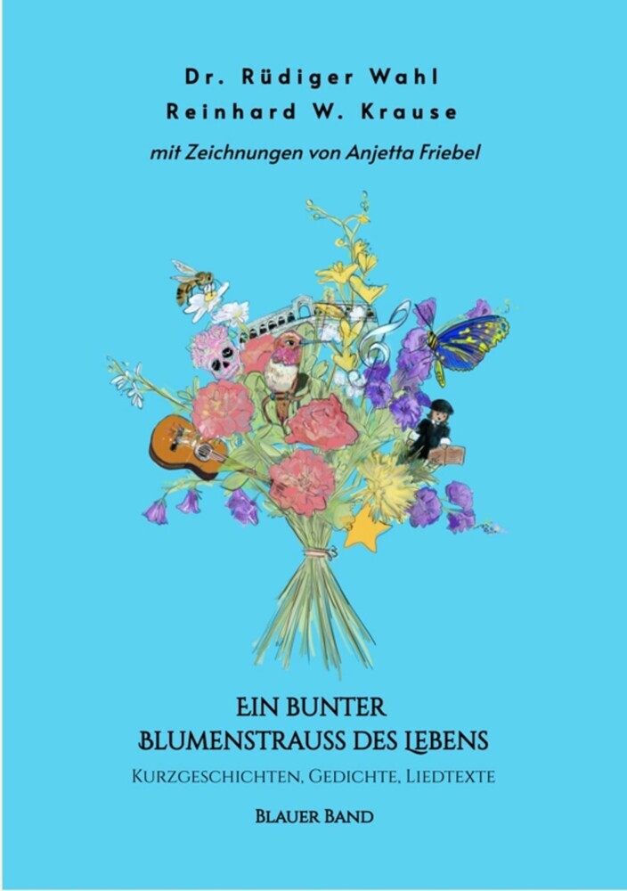 Ein bunter Blumenstrauß des Lebens - Blauer Band main product photo