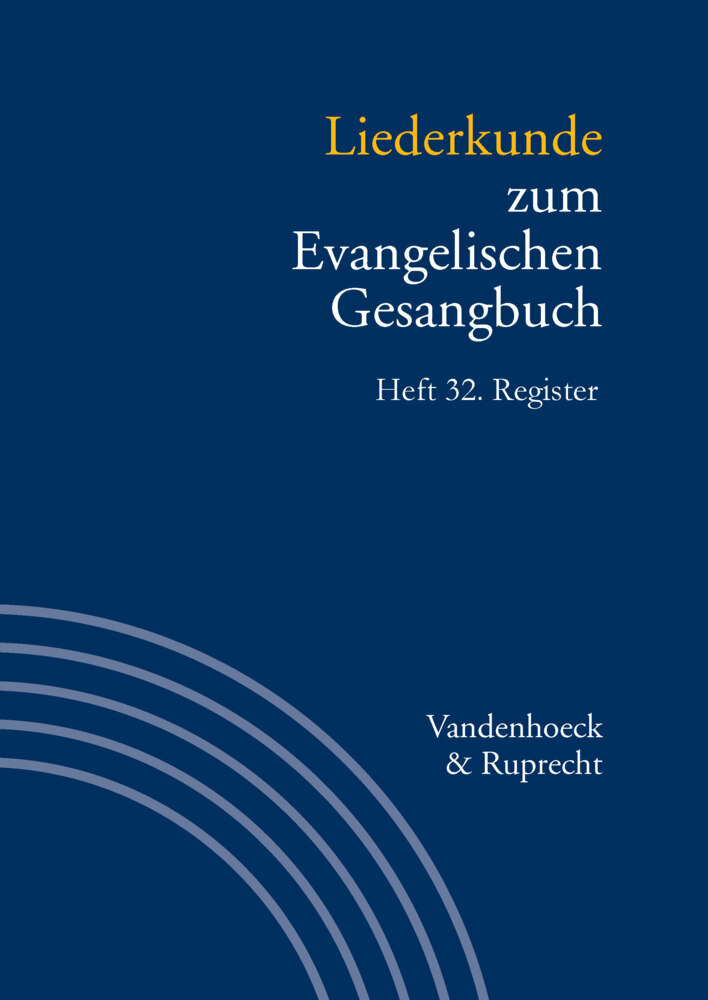 Liederkunde zum Evangelischen Gesangbuch. Register main product photo