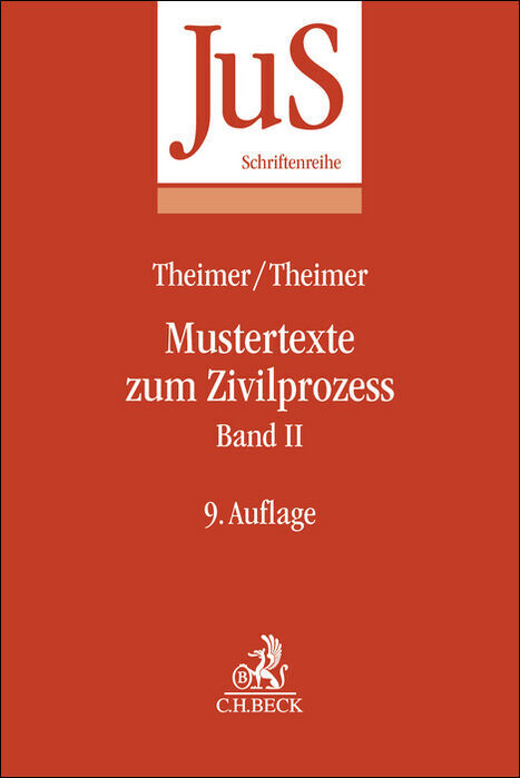 Mustertexte zum Zivilprozess Band II: Besondere Verfahren erster und zweiter Instanz, Relationstechnik main product photo