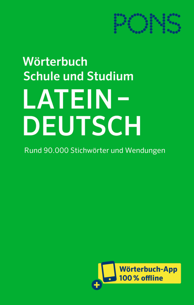 PONS Wörterbuch für Schule und Studium Latein, m. Buch, m. Online-Zugang main product photo