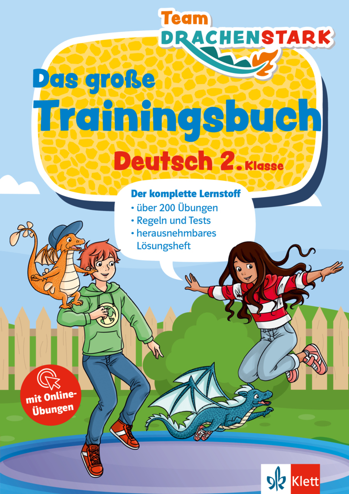 Klett Team Drachenstark: Das große Trainingsbuch Deutsch 2. Klasse main product photo