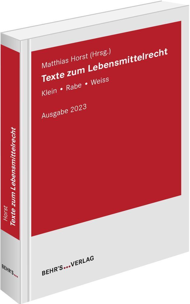 Texte zum Lebensmittelrecht main product photo