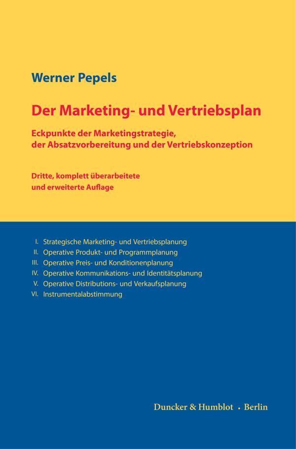 Der Marketing- und Vertriebsplan. main product photo