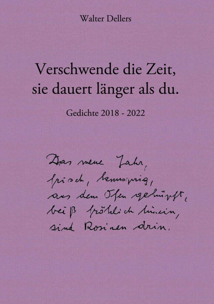 Verschwende die Zeit, sie dauert länger als du. main product photo