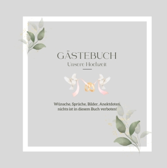 Gästebuch Unsere Hochzeit: Elegantes Hochzeits-Gästebuch, bl...