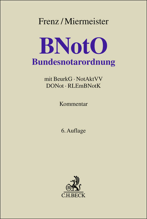 Bundesnotarordnung main product photo