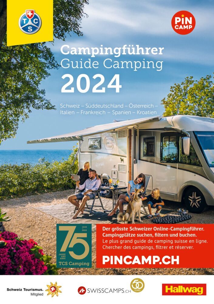 Hallwag TCS Campingführer Schweiz - Europa 2024 main product photo