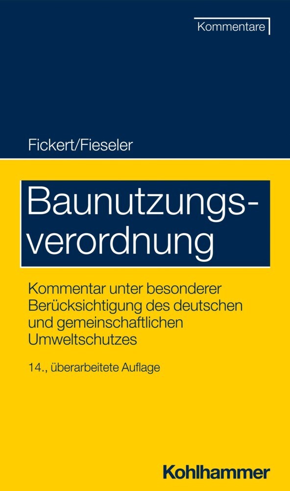 Baunutzungsverordnung main product photo