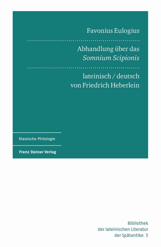 Favonius Eulogius: Abhandlung über das 'Somnium Scipionis' main product photo