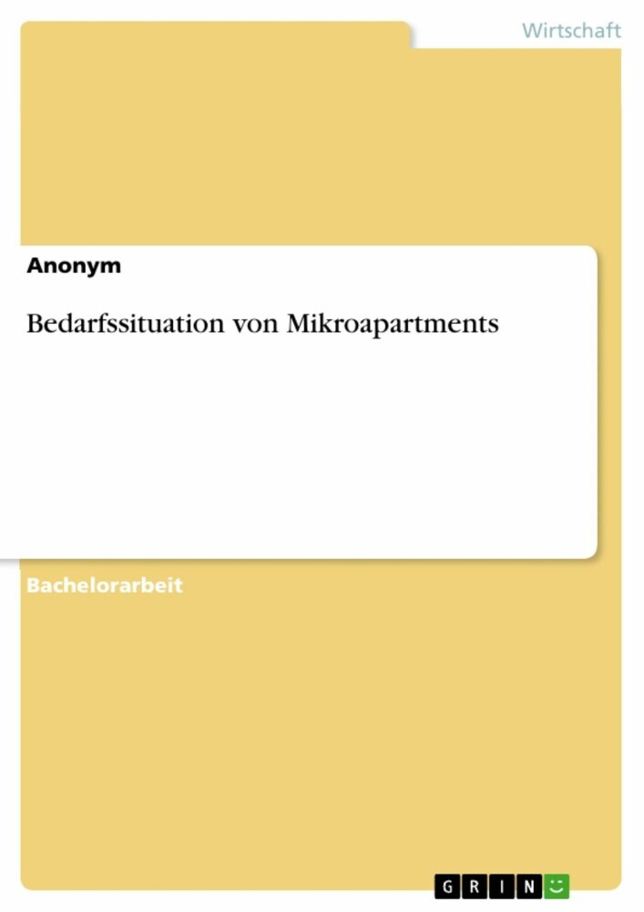 Bedarfssituation von Mikroapartments main product photo