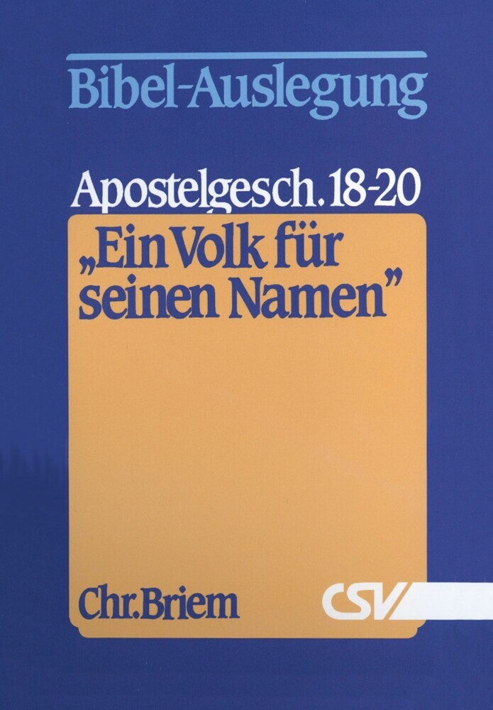 Ein Volk für seinen Namen main product photo