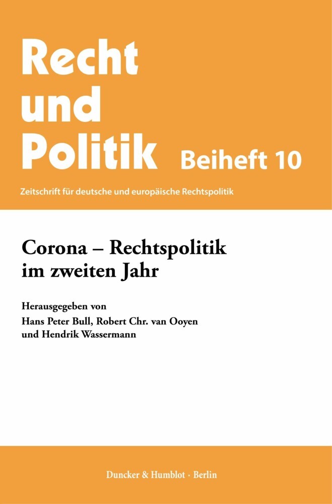 Corona - Rechtspolitik im zweiten Jahr main product photo