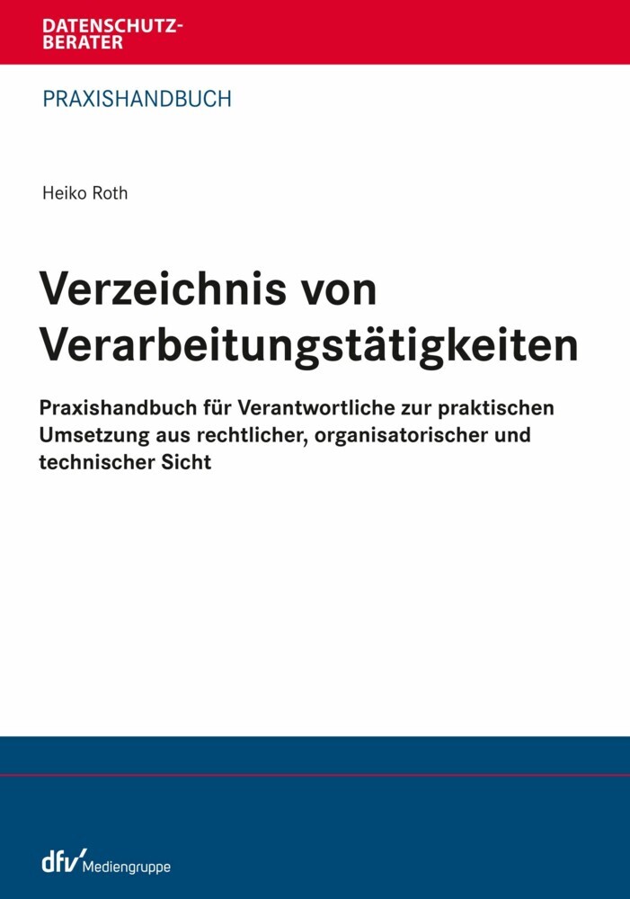 Verzeichnis von Verarbeitungstätigkeiten main product photo
