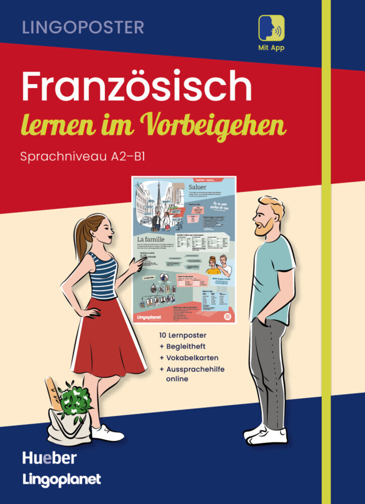 Lingoposter: Französisch lernen im Vorbeigehen main product photo