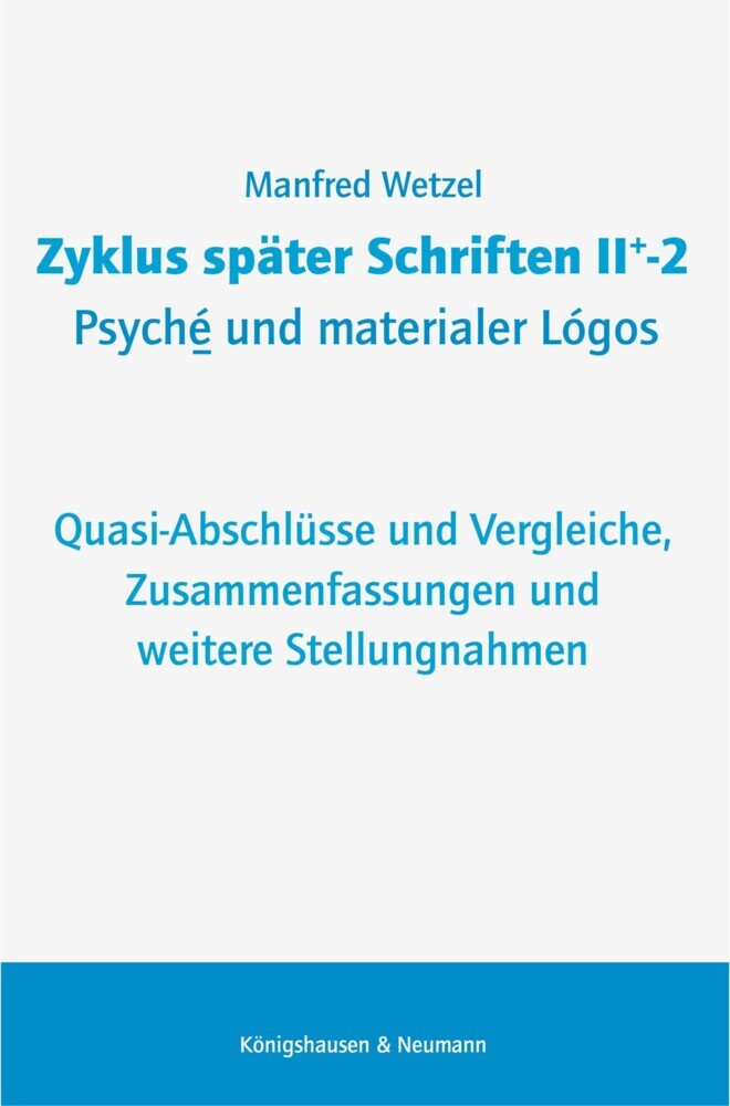 Zyklus später Schriften II+-2 Psyché und materialer Lógos main product photo