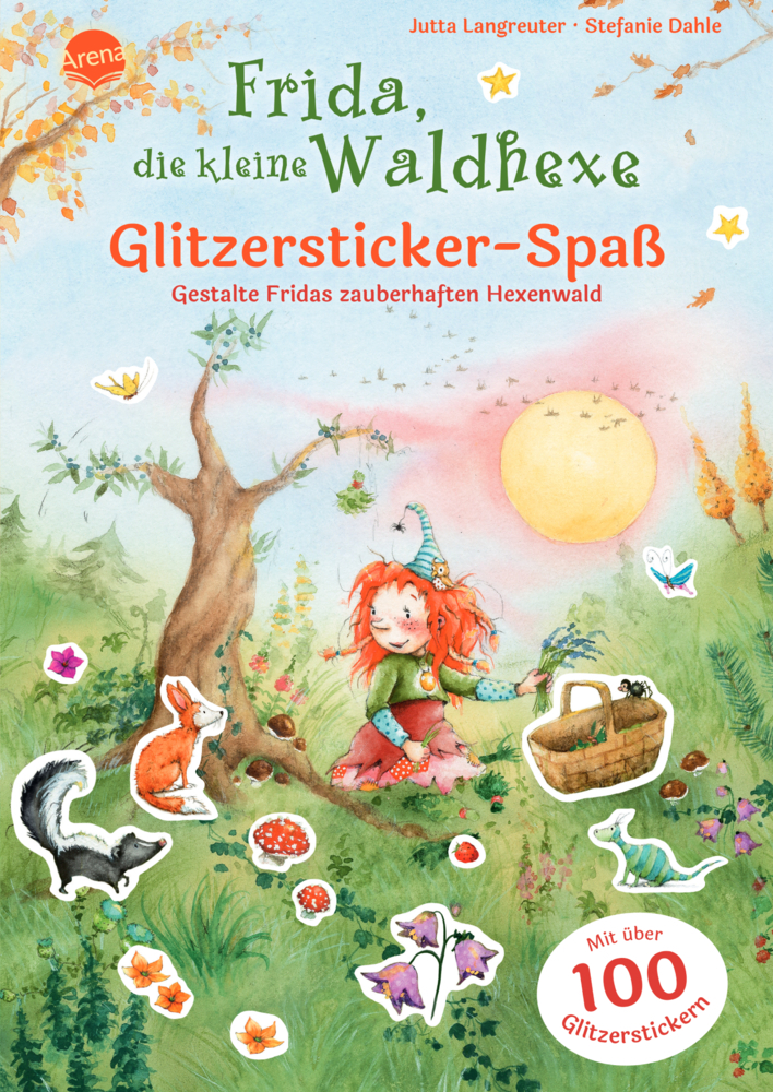 Frida, die kleine Waldhexe. Glitzersticker-Spaß. Gestalte Fridas zauberhaften Hexenwald main product photo