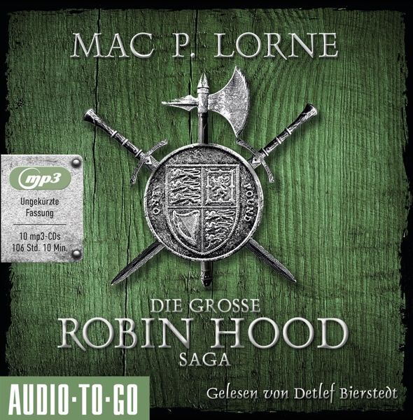 Die große Robin-Hood-Saga, 10 Audio-CD, MP3 main product photo