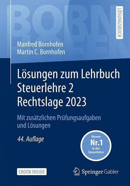 Lösungen zum Lehrbuch Steuerlehre 2 Rechtslage 2023, m. 1 Buch, m. 1 E-Book main product photo