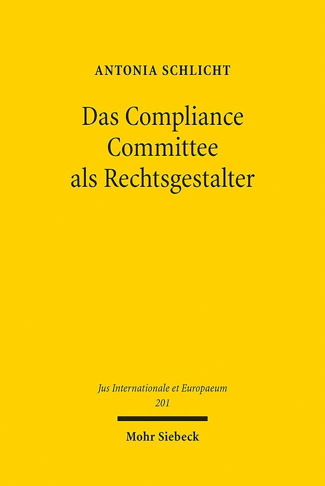 Das Compliance Committee als Rechtsgestalter main product photo