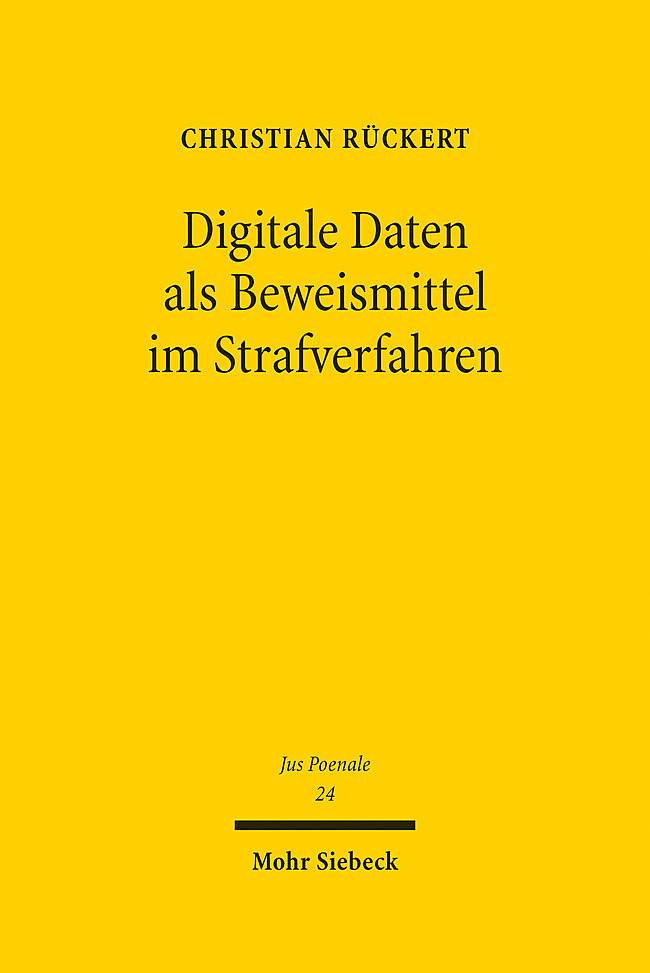 Digitale Daten als Beweismittel im Strafverfahren main product photo
