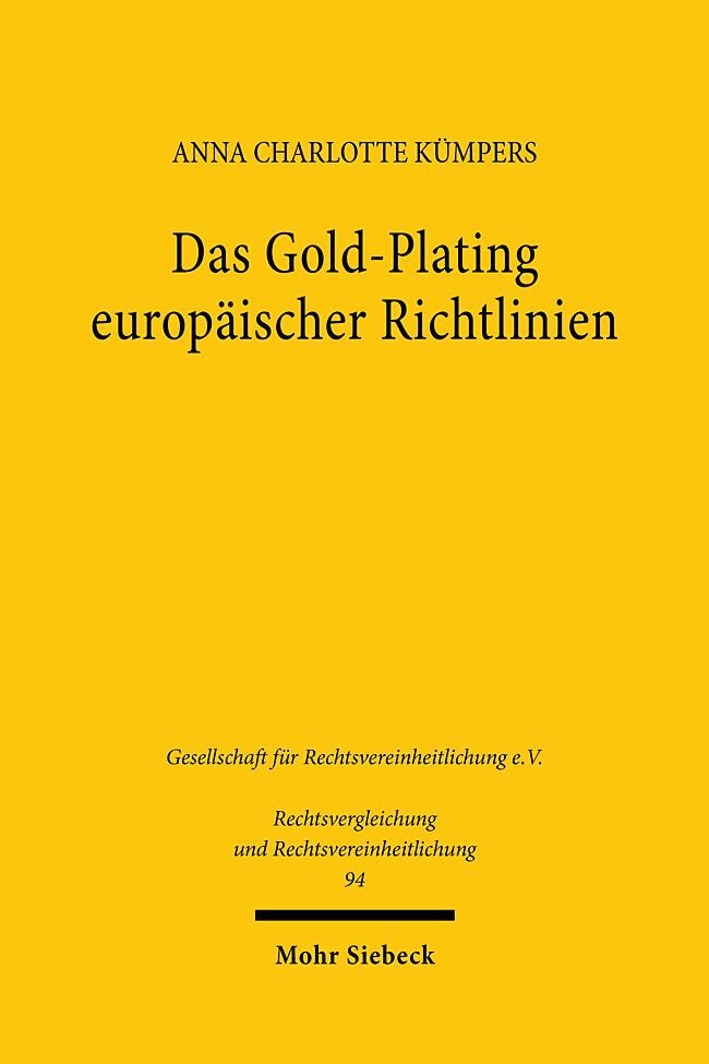 Das Gold-Plating europäischer Richtlinien main product photo
