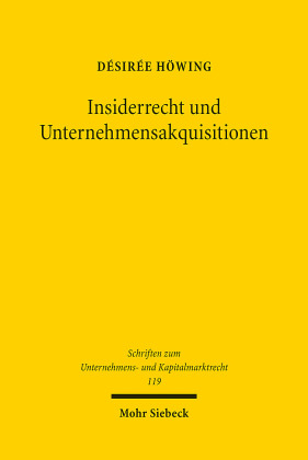 Insiderrecht und Unternehmensakquisitionen