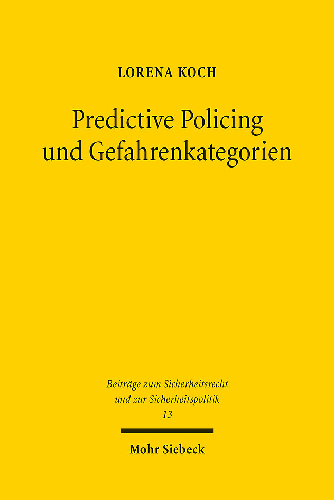 Predictive Policing und Gefahrenkategorien main product photo