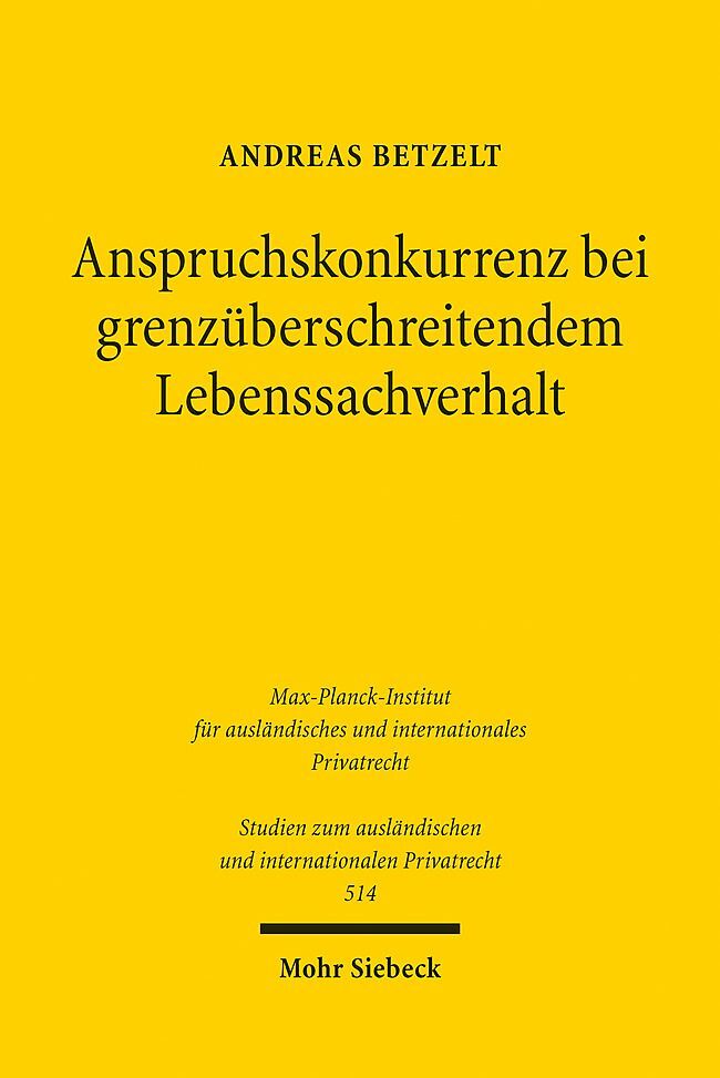 Anspruchskonkurrenz bei grenzüberschreitendem Lebenssachverhalt main product photo