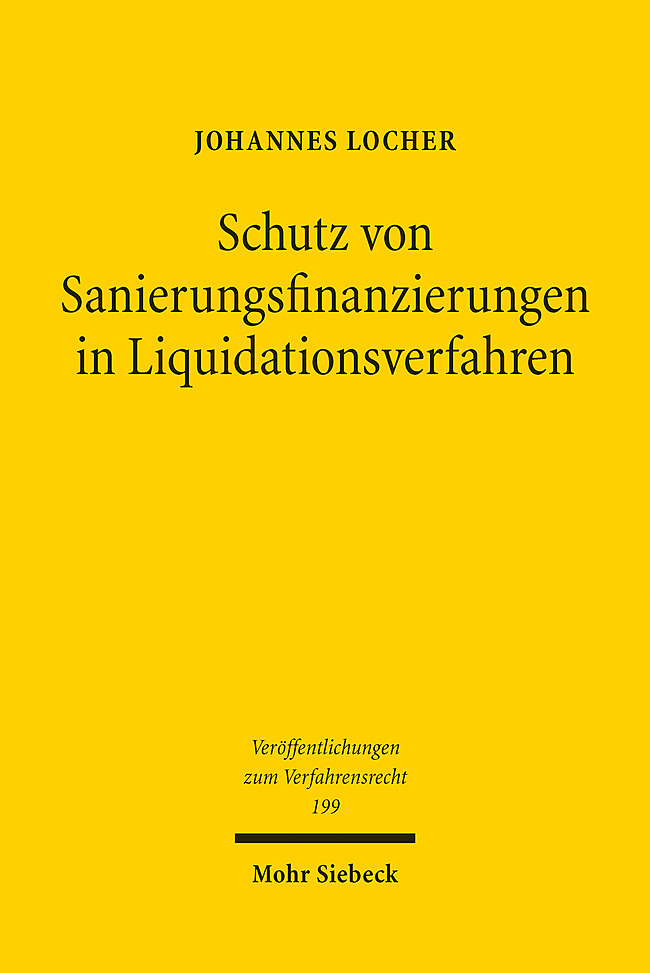Schutz von Sanierungsfinanzierungen in Liquidationsverfahren main product photo