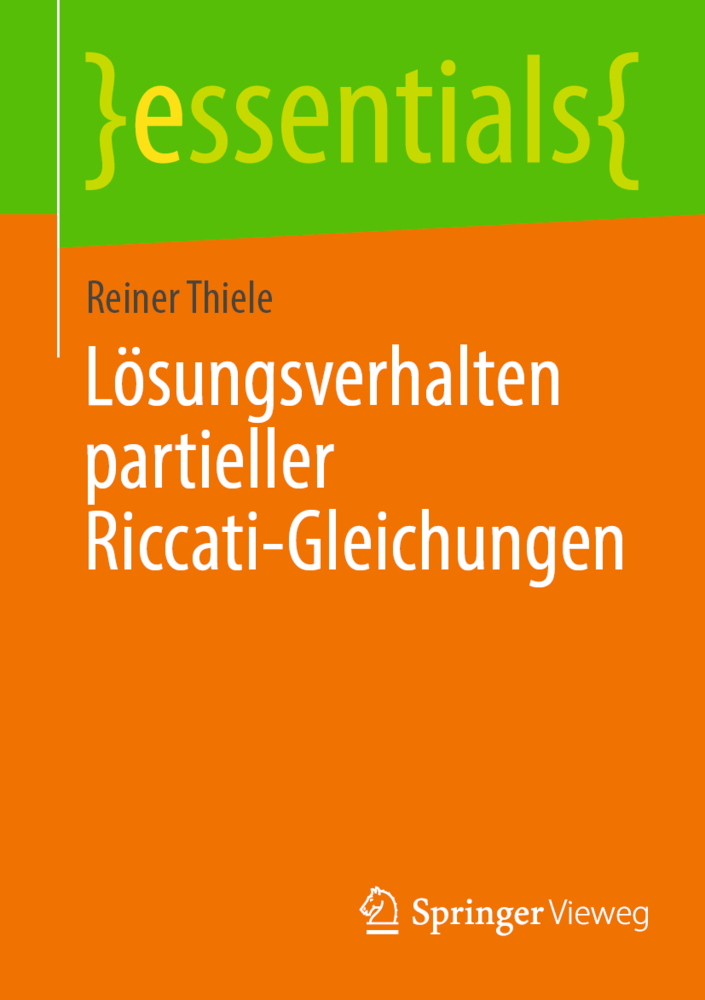 Lösungsverhalten partieller Riccati-Gleichungen main product photo