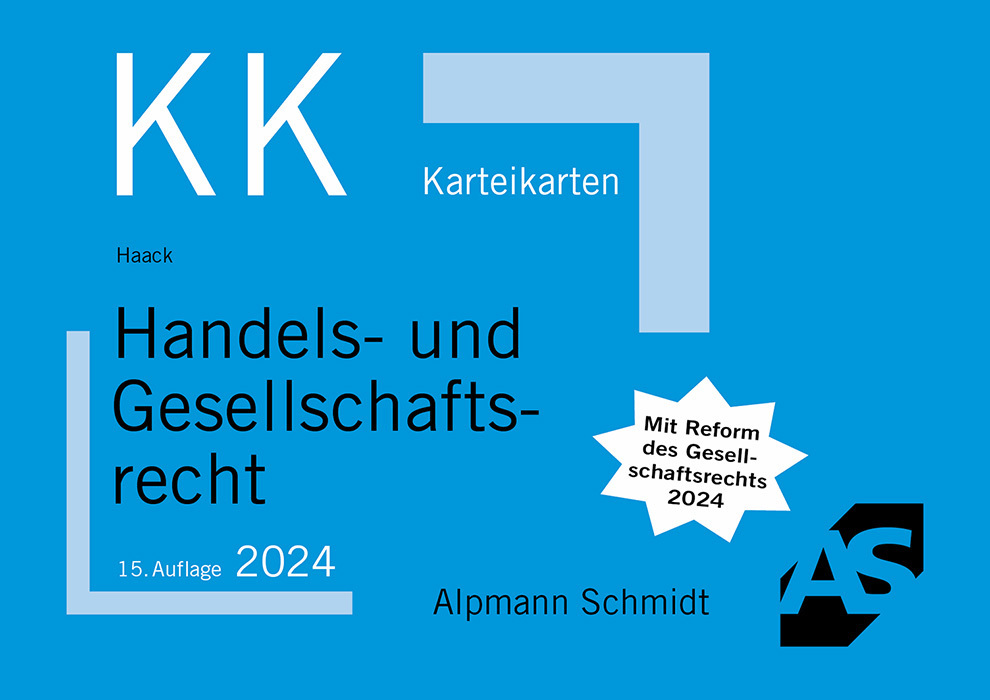 Karteikarten Handels- und Gesellschaftsrecht main product photo