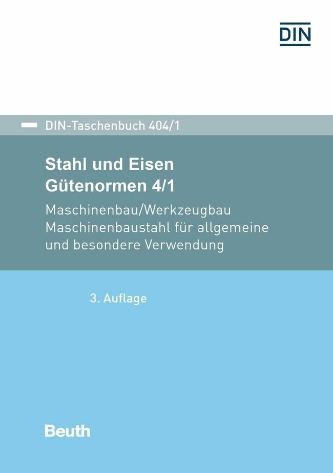Stahl und Eisen: Gütenormen 4/1 main product photo