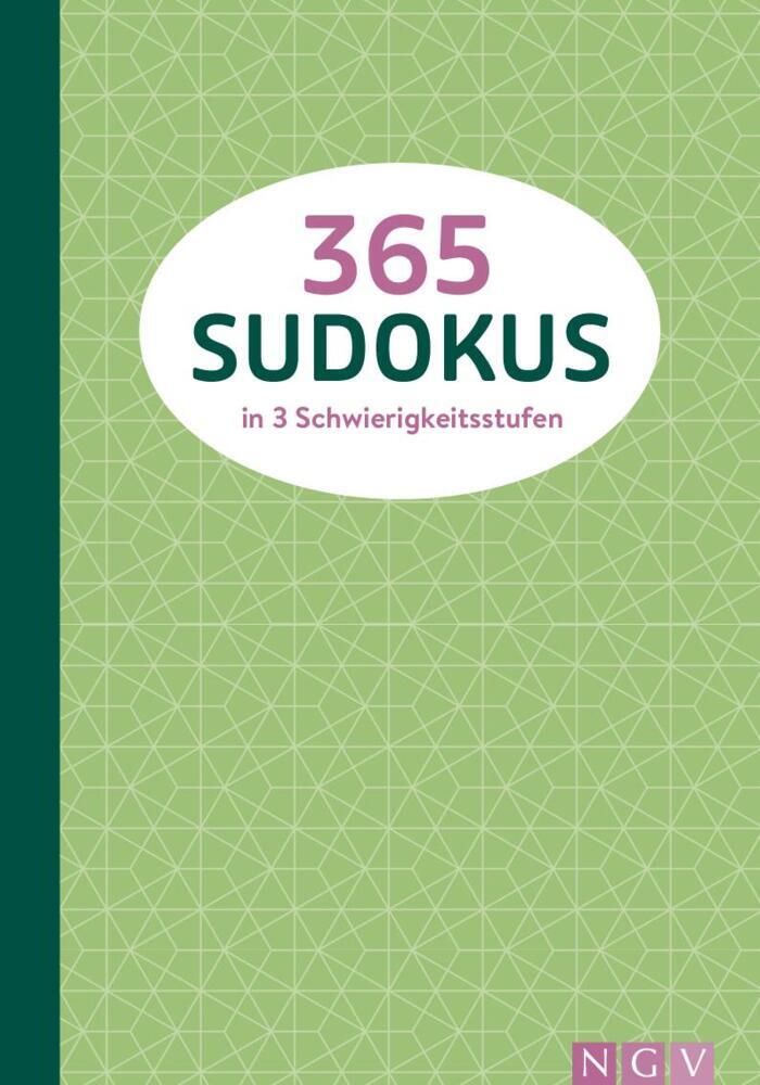 365 Sudokus in 3 Schwierigkeitsstufen main product photo