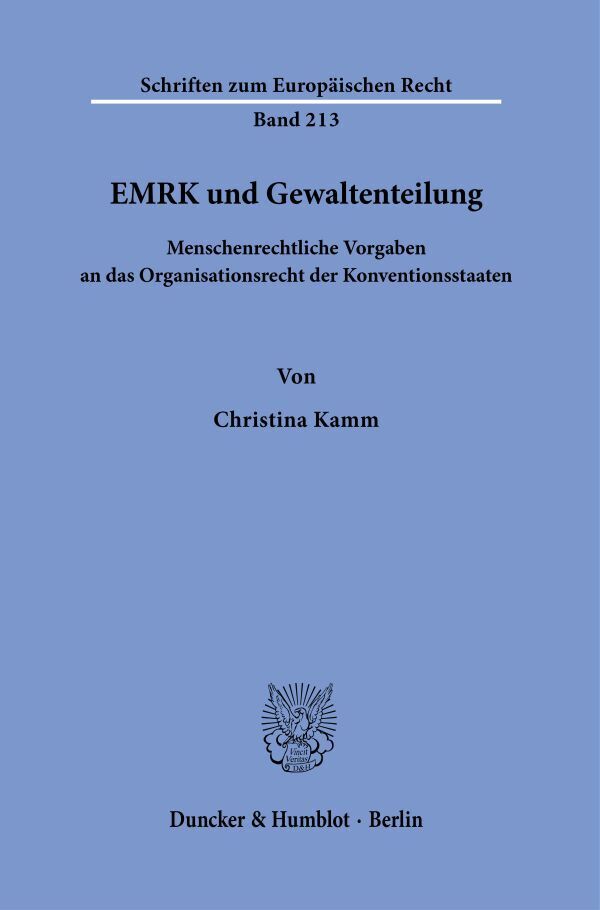 EMRK und Gewaltenteilung. main product photo