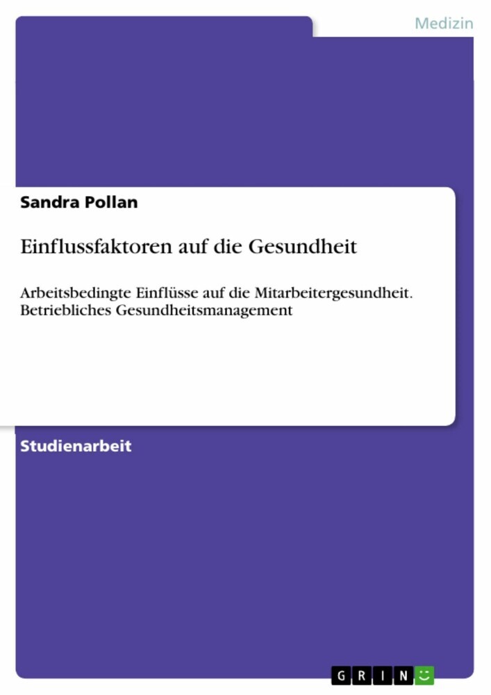 Einflussfaktoren auf die Gesundheit main product photo