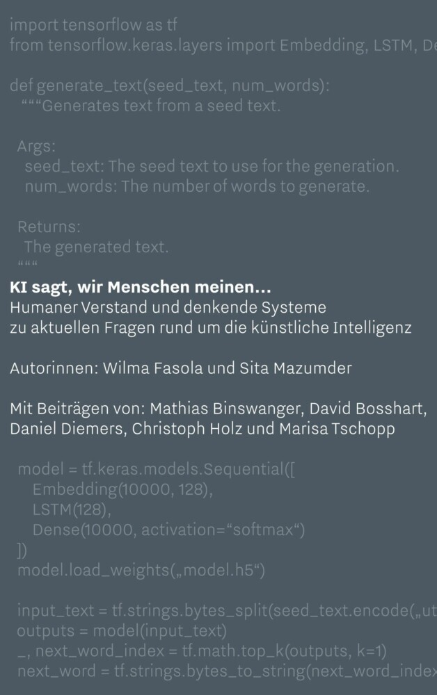 KI sagt, wir Menschen meinen... main product photo