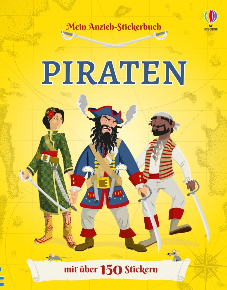 Mein Anzieh-Stickerbuch: Piraten main product photo