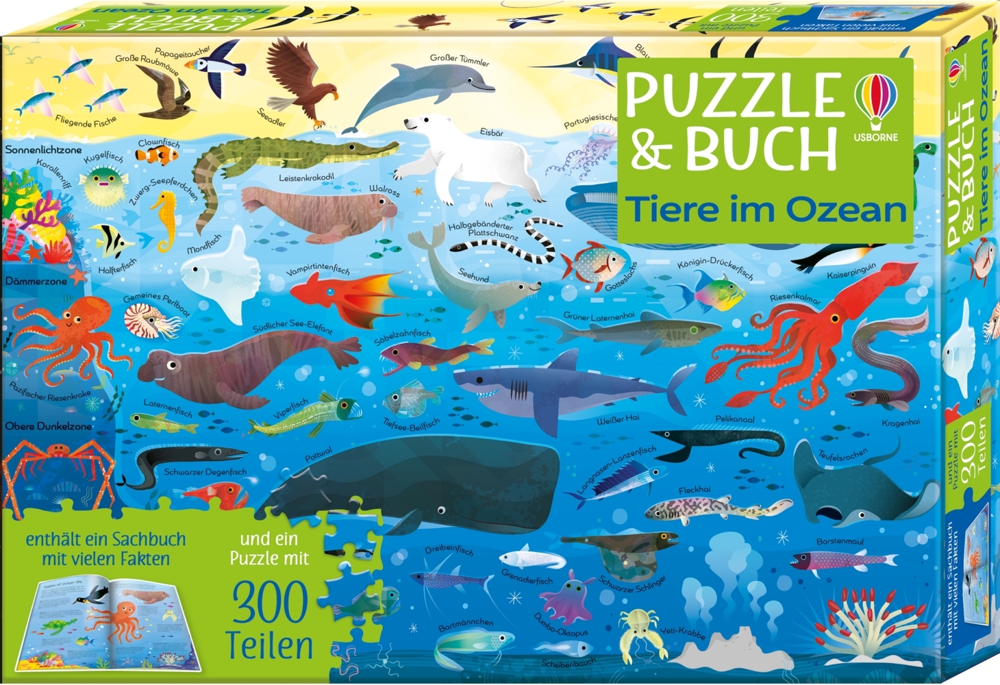 Puzzle & Buch: Tiere im Ozean main product photo